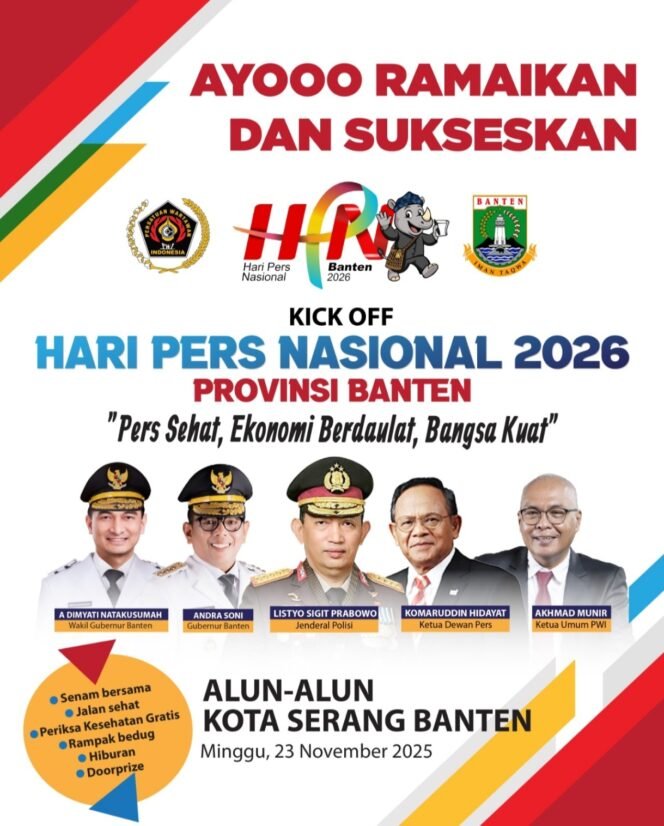 
 Kick-Off HPN 2026 Banten: Pers Sehat, Ekonomi Berdaulat, Bangsa Kuat!