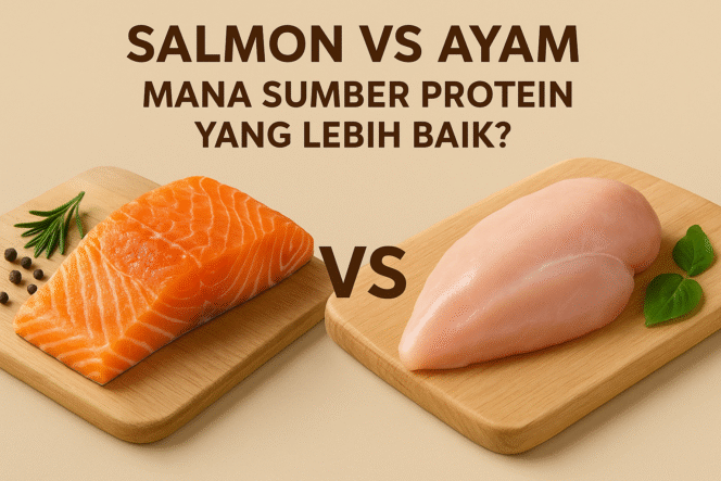 
 Salmon vs Ayam: Mana Sumber Protein yang Lebih Baik untuk Kesehatan?