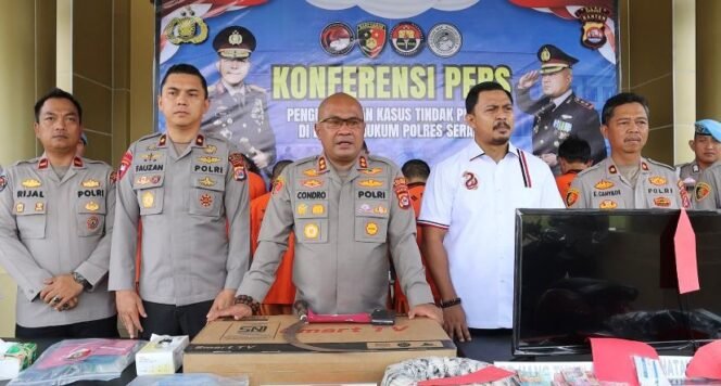 
 Polres Serang Tuntaskan 1.009 Kasus Kriminal dalam Empat Tahun, Capai Clearence Rate 100 Persen