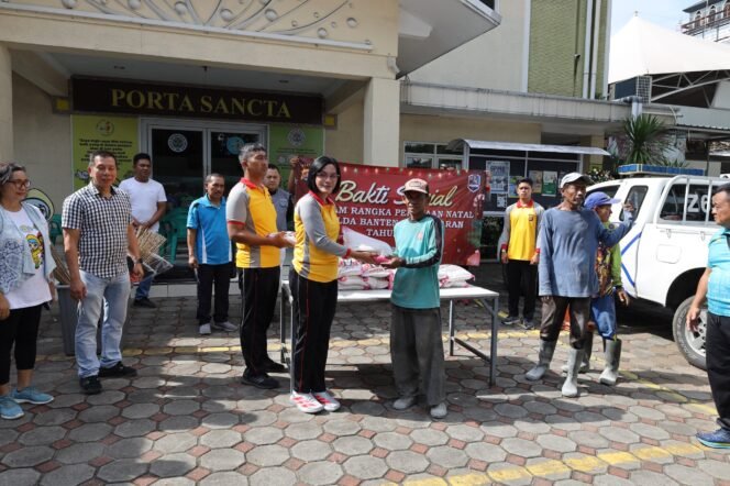 
 Polda Banten Gelar Bakti Sosial dan Donor Darah Sambut Natal 2025, Wujud Kepedulian dan Toleransi Antarumat