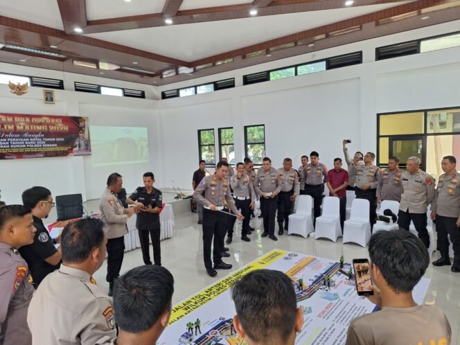 
 Polres Serang Matangkan Pengamanan Natal 2025 dan Tahun Baru 2026 Lewat Latpra Ops Lilin Maung