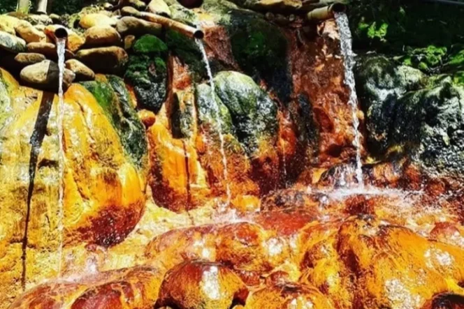 
 Pesona Banyu Kuning, Mata Air Hangat Berkilau di Lereng Gunung Pandan