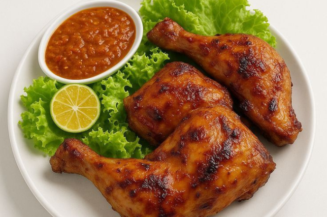 
 Ayam Panggang Bumbu Pedas yang Meresap, Daging Empuk dan Juicy