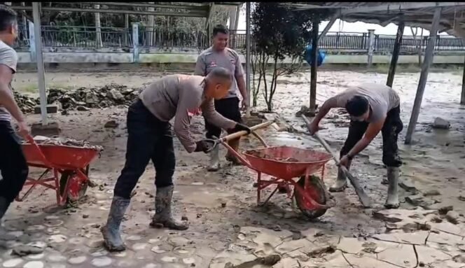 
 Polri Pastikan Sekolah di Aceh Utara Siap Digunakan Pascabanjir